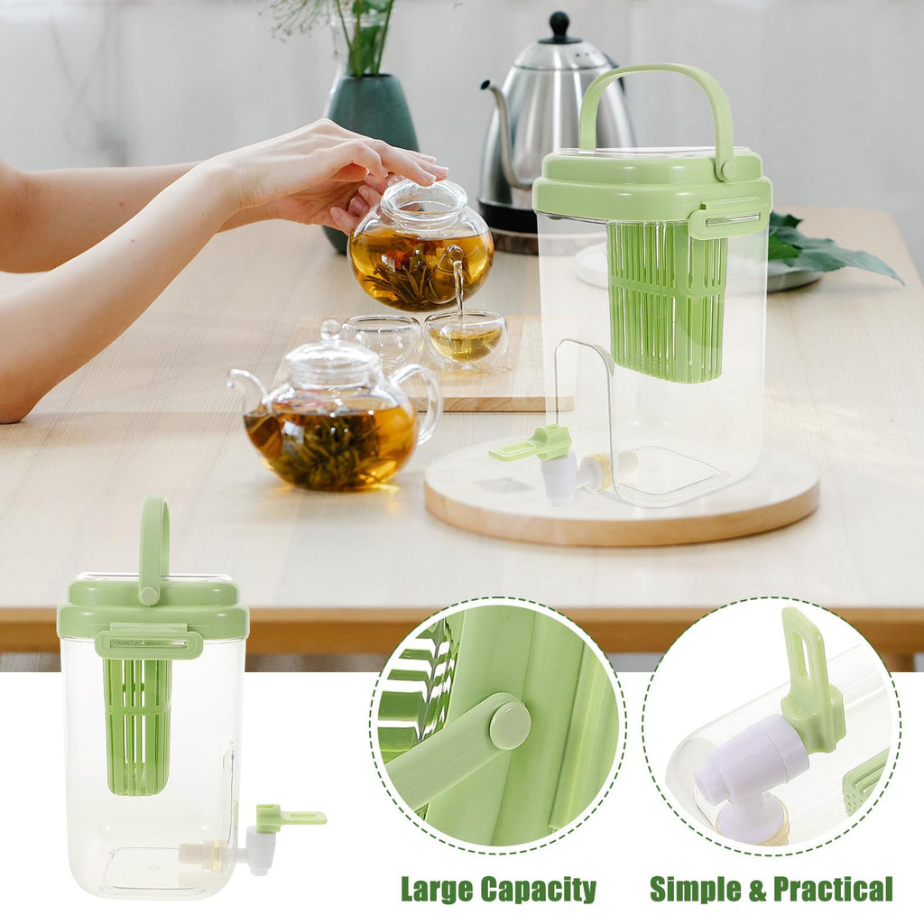 Green 2L Drink Dispenser with Faucet T276021