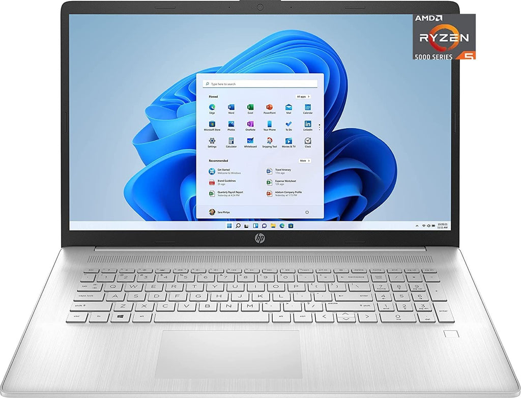 17.3" Full HD Laptop, AMD Ryzen 5, 8GB RAM, 512GB SSD, Natural Silver L157221