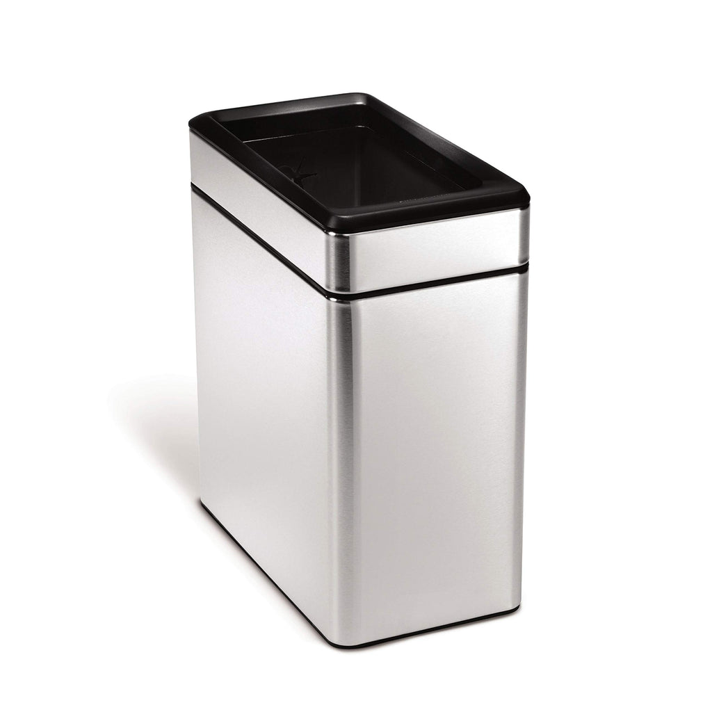10L Stainless Steel Slim Open Trash Can C736164