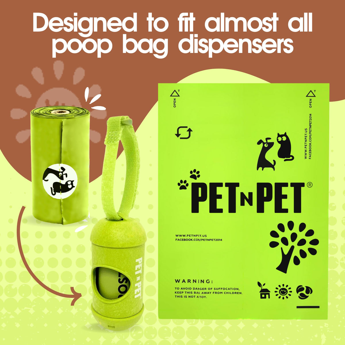 240 Count Plant Based Leak Proof Poop Bags T83219