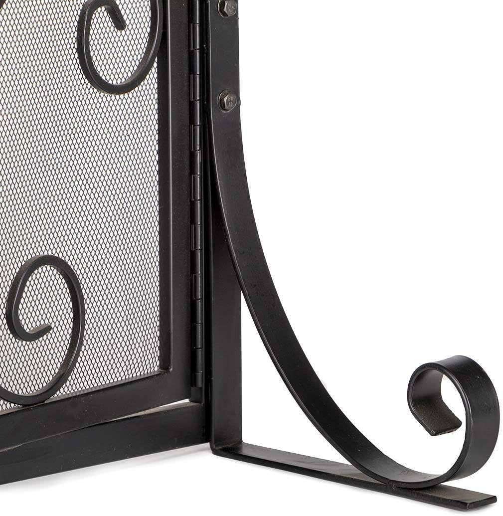 Black Metal Fireplace Screen A32563