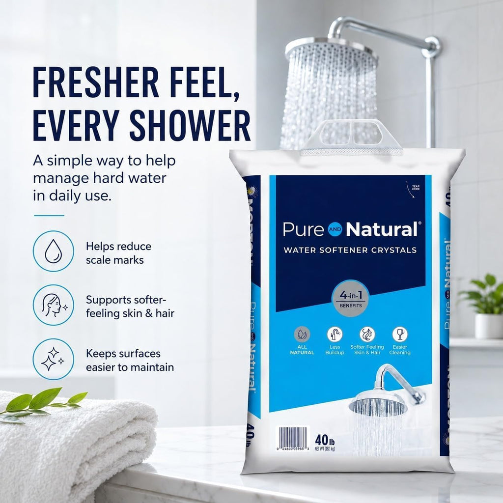 Natural Water Softener Salt Crystals 40 lb Bag 3 Pack E883