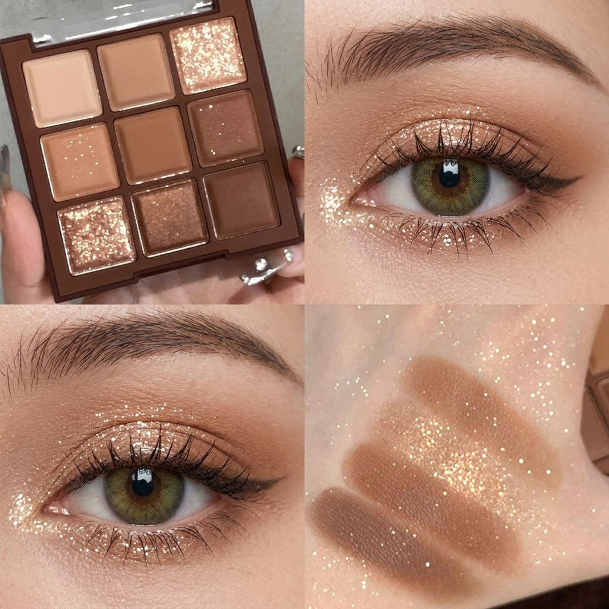 9 Colors Matte Shimmer Glitter Eyeshadow Palette I4371