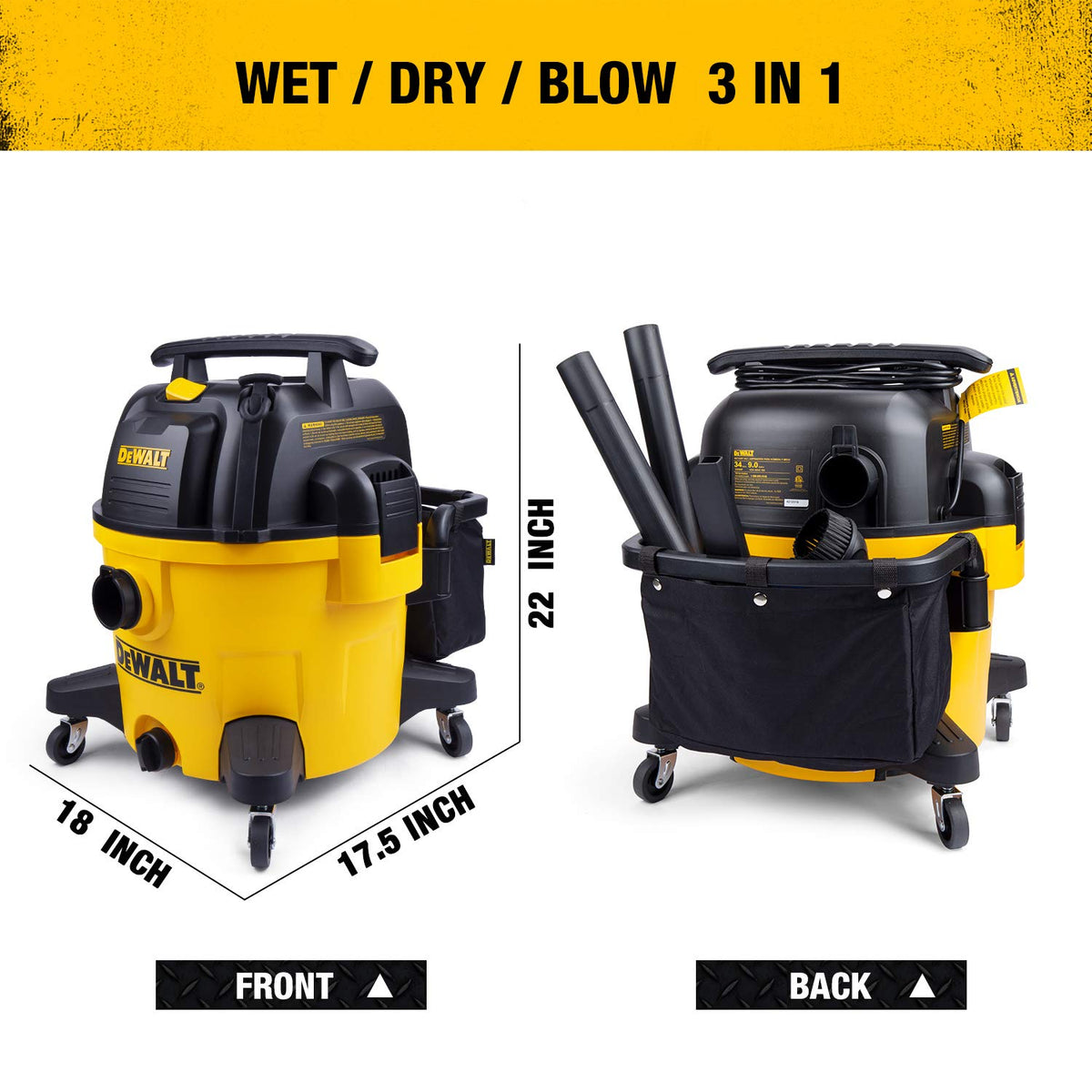 9 Gallon Wet/Dry Shop Vacuum with Blower Y83603