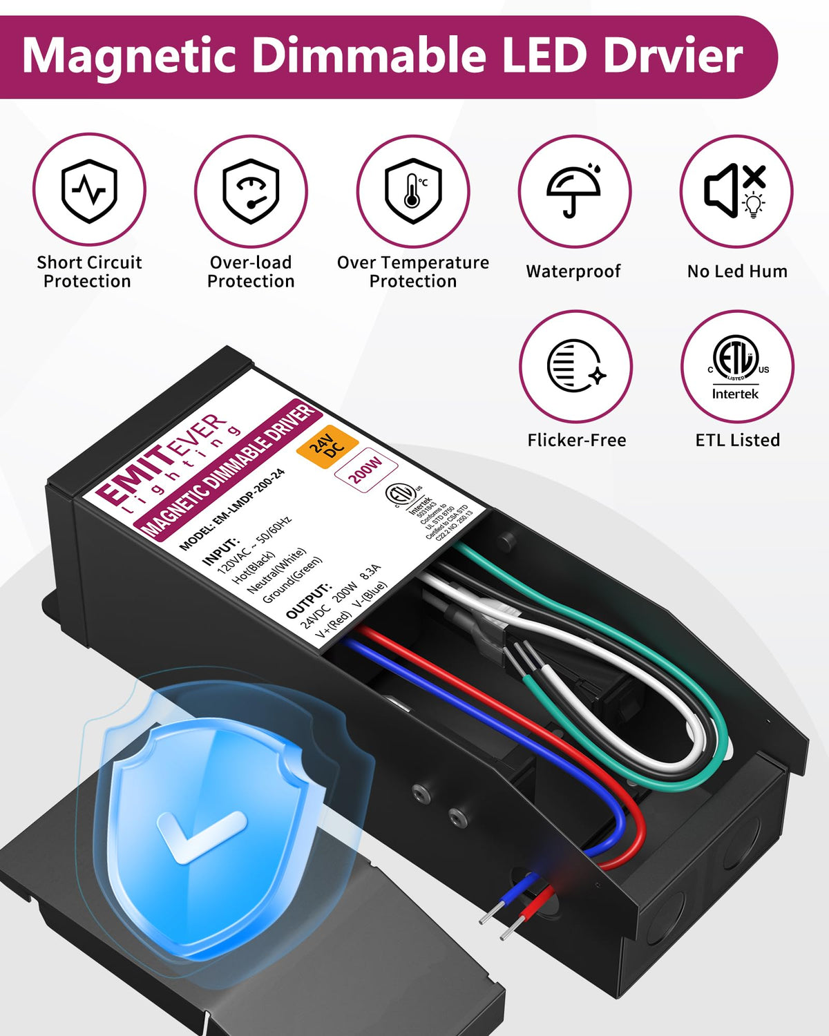 200W 24V Dimmable LED Driver Power Supply S82390