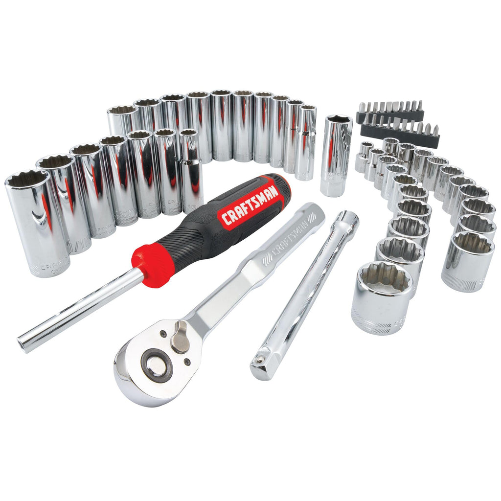 Mechanics Tool Set, 3/8 Inch Drive, 61 Piece P799