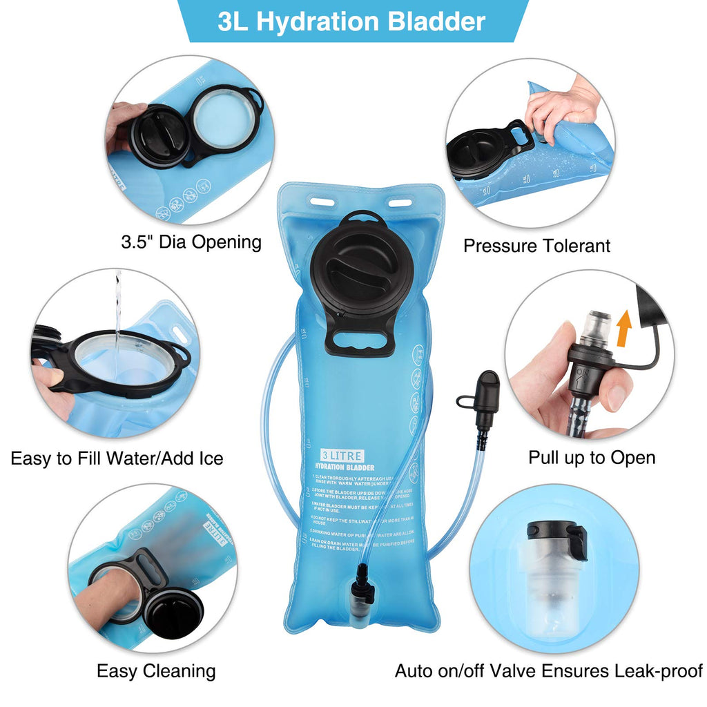 Hydration Backpack with 3L Water Bladder A76229
