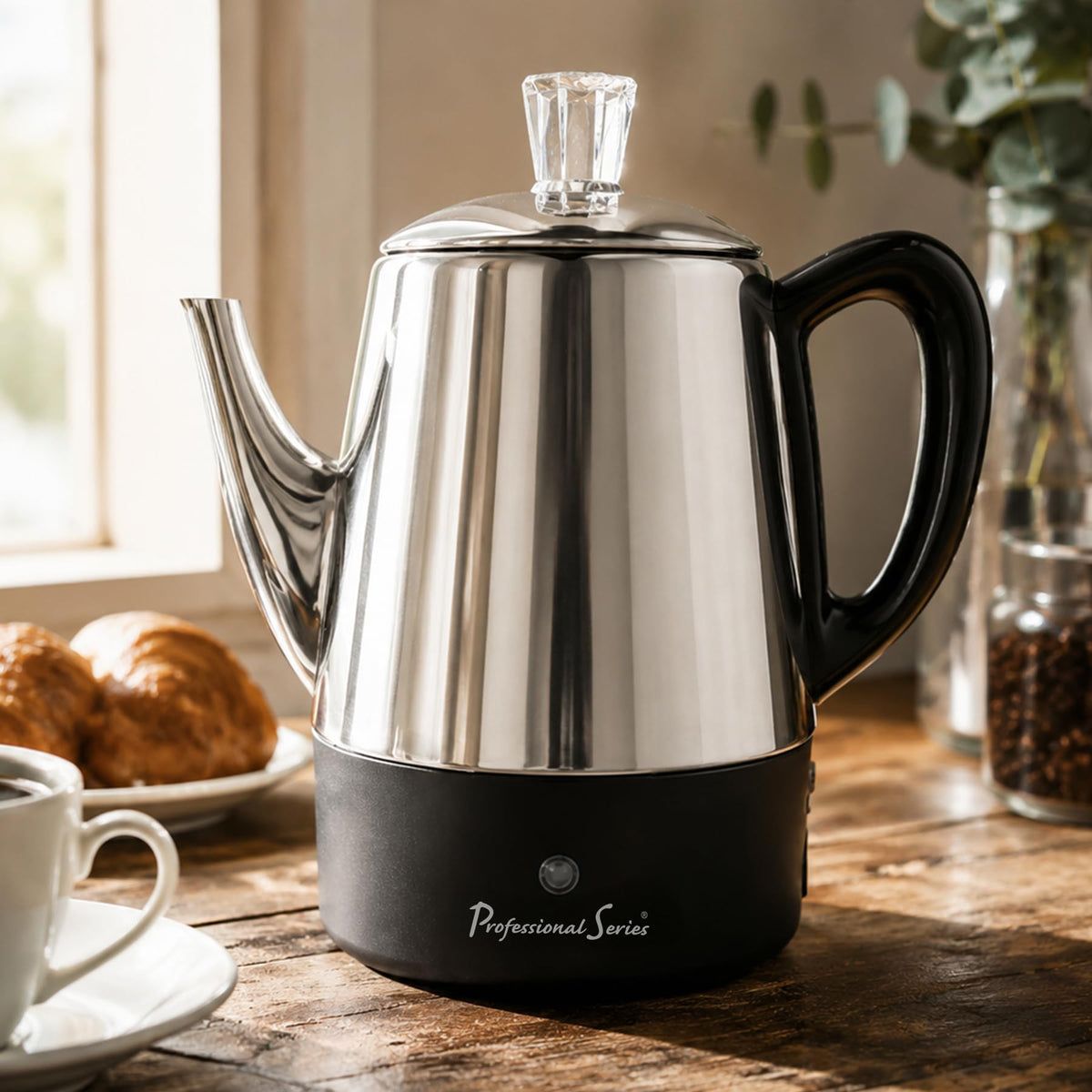8-Cup Stainless Steel Percolator M76259