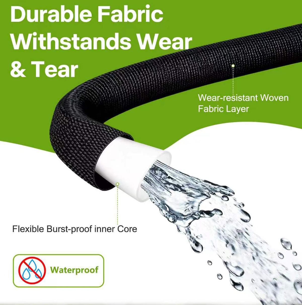 100 ft x 5/8 in Black All-Weather Garden Hose M239