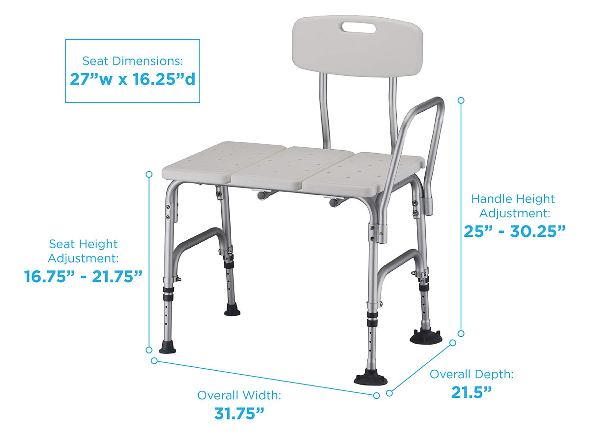 Heavy Duty Transfer Bench for Bath & Shower V76978