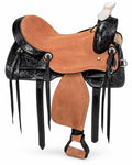 Argentina Cow Leather Saddle Set with Headstall, Reins & Breastplate W841390