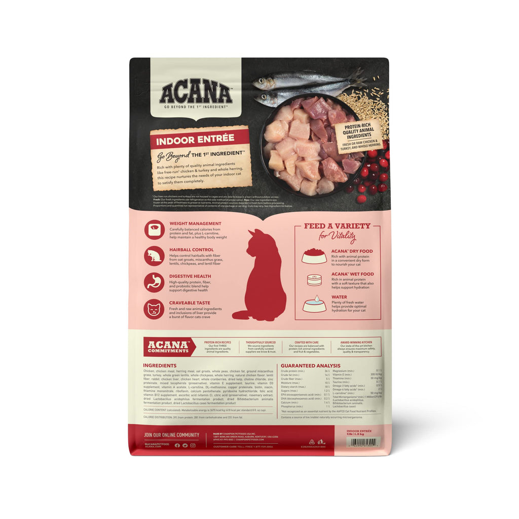 Dry Cat Food Chicken Turkey 4lb Bag X816