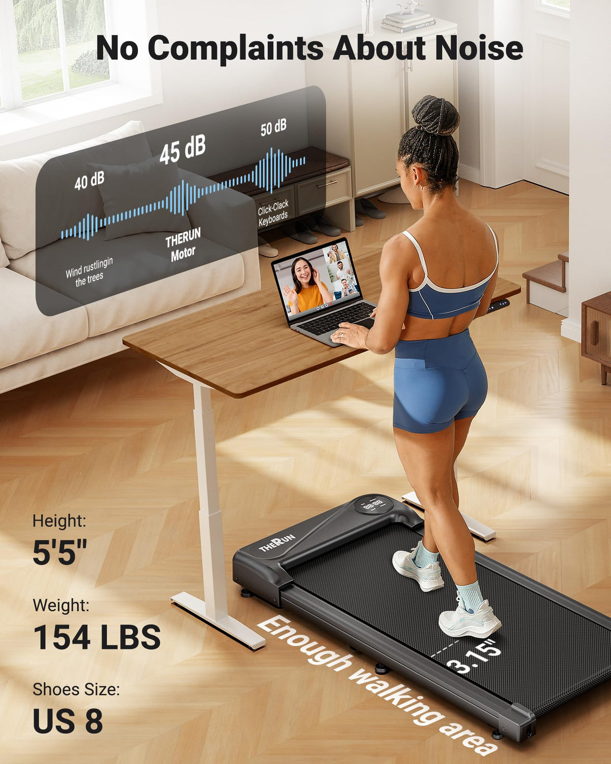 Walking Pad Under Desk Treadmill O137407
