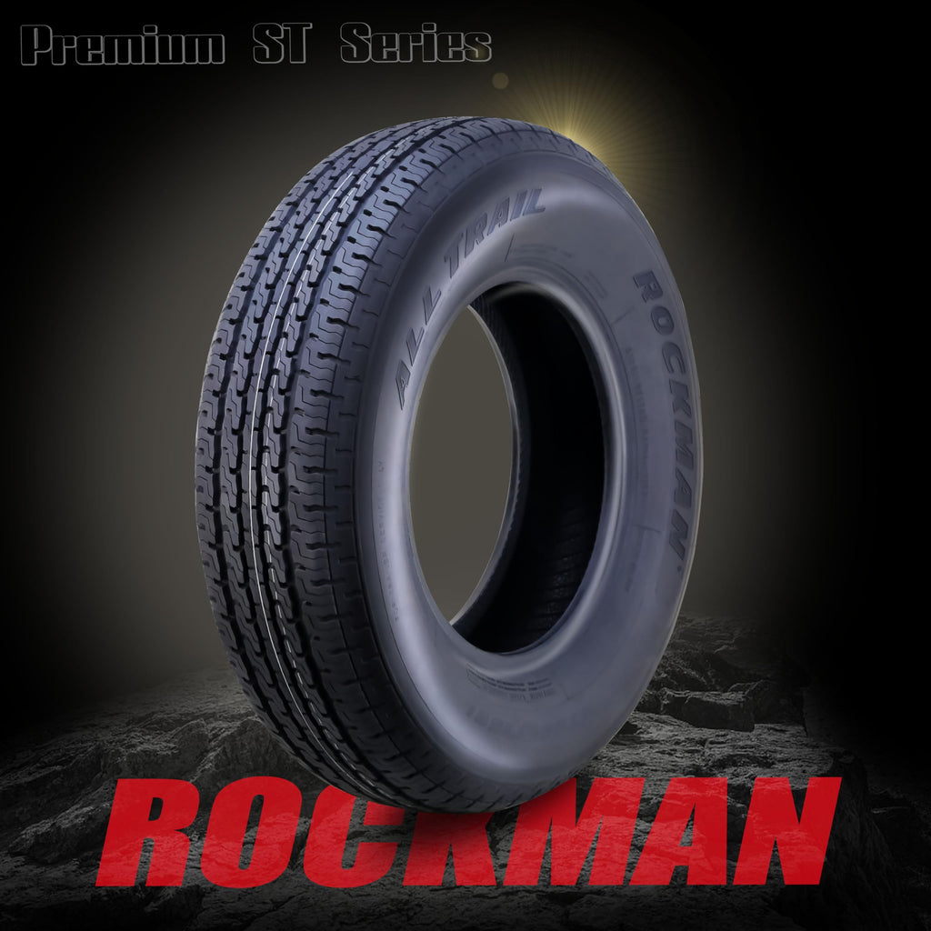 Trailer Tire Wheel ST205/75R15 8-Ply Silver Mod Rim M852137