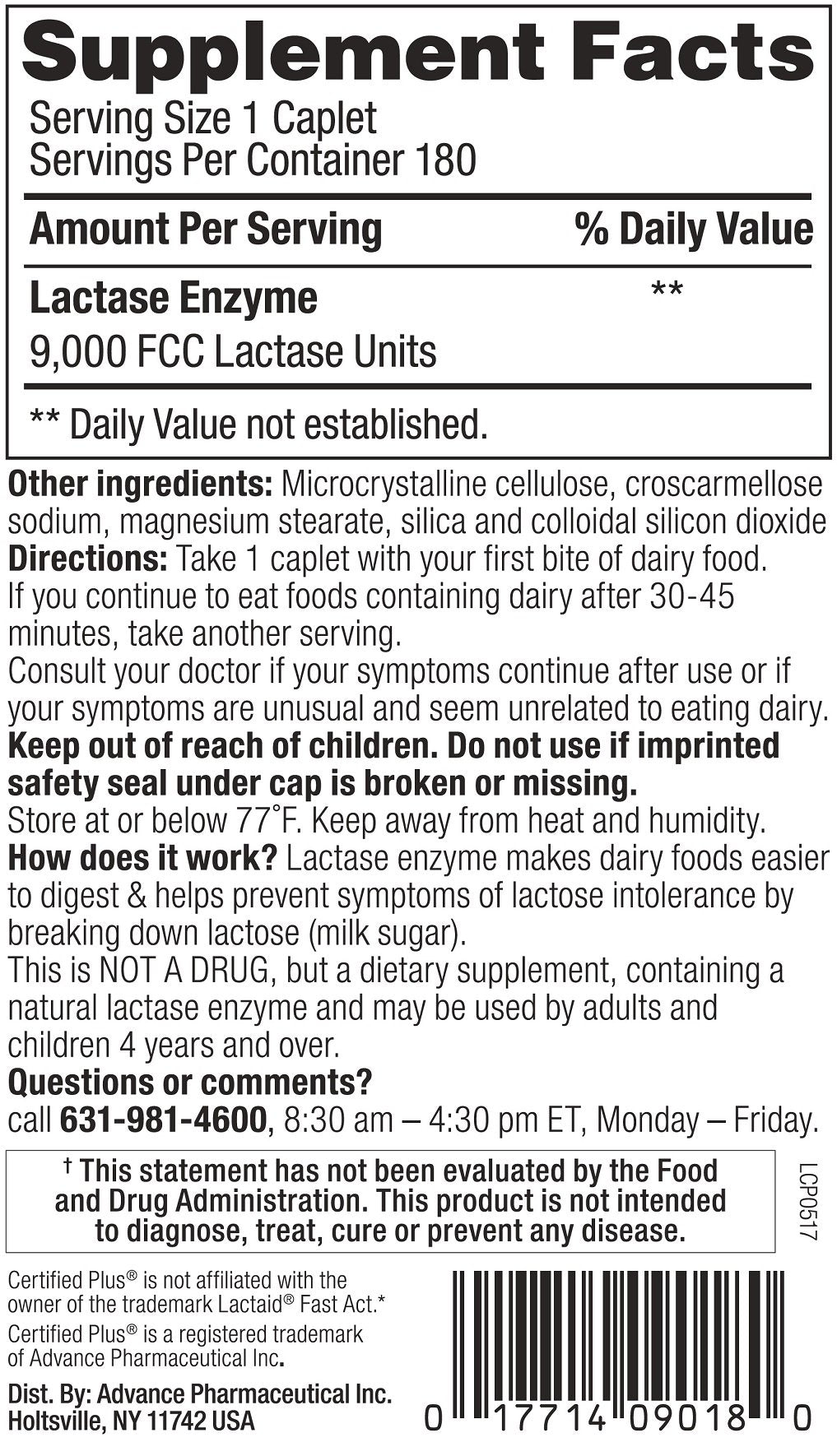 Lactase 360 Caplets D105868