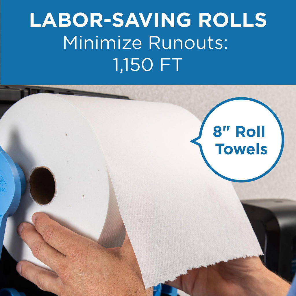 White Paper Towel Rolls W7647