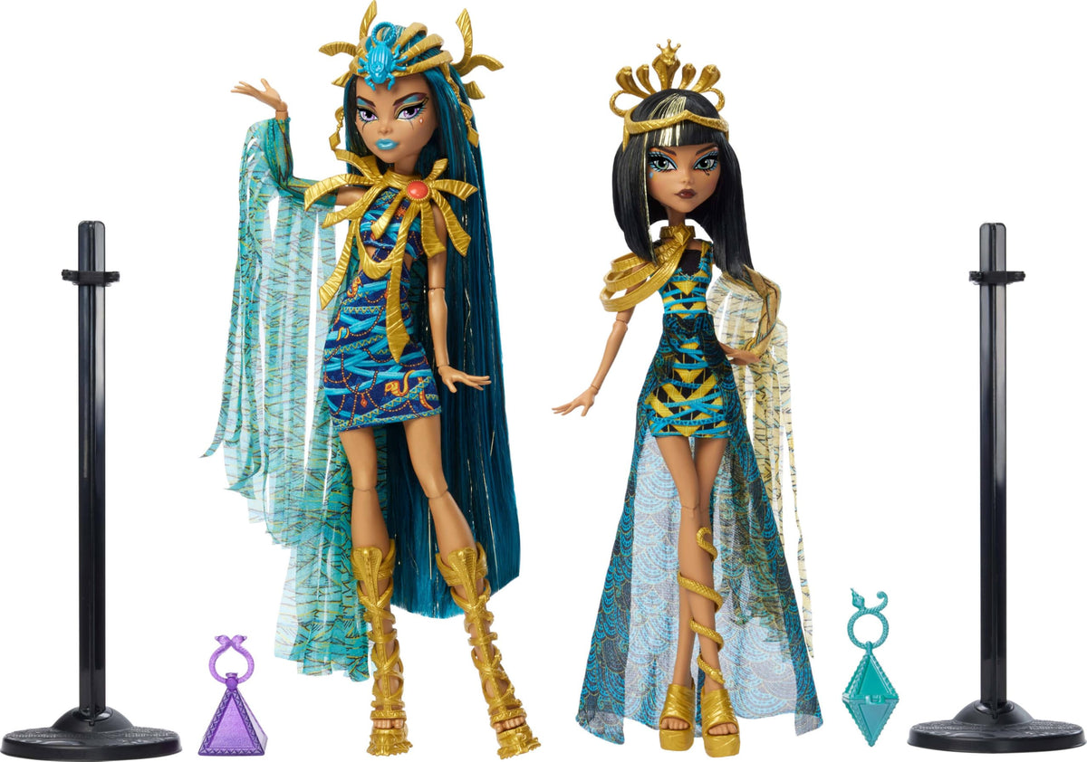 Fashion Doll Set 2-Pack with Golden Accessories & Clothes O379
