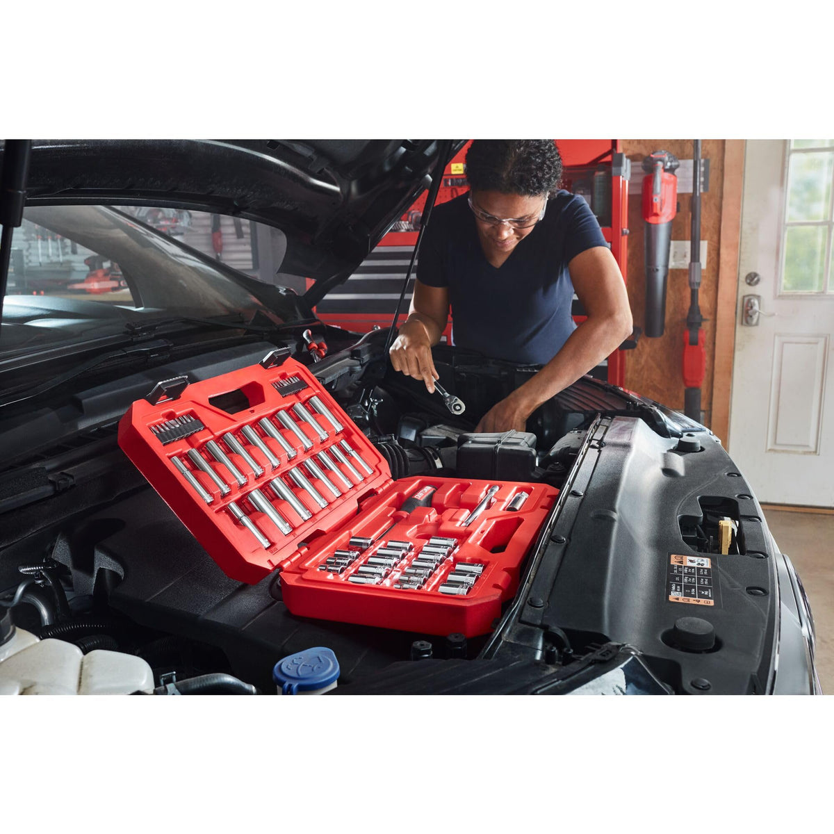 Mechanics Tool Set, 3/8 Inch Drive, 61 Piece P799