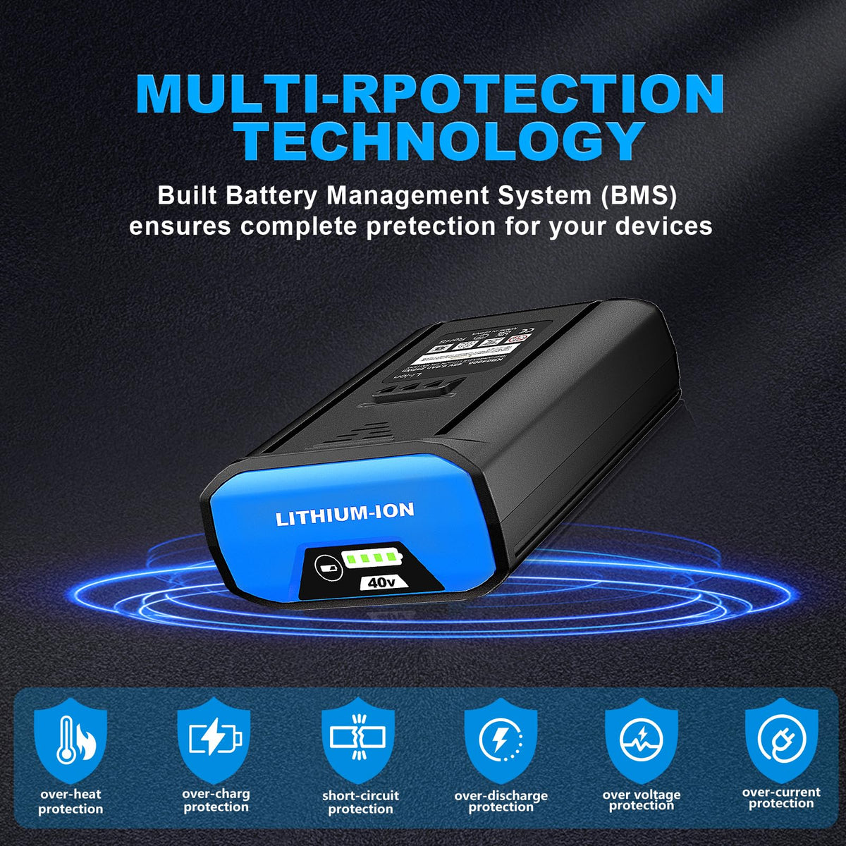 40V 6.0Ah Lithium-Ion Battery T7047