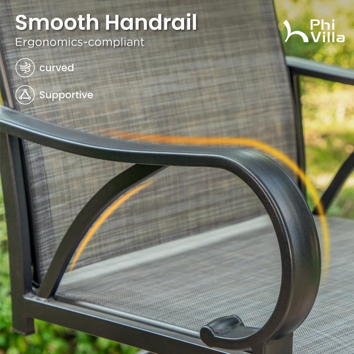 Set of 4 Swivel Outdoor Bar Stools F7087