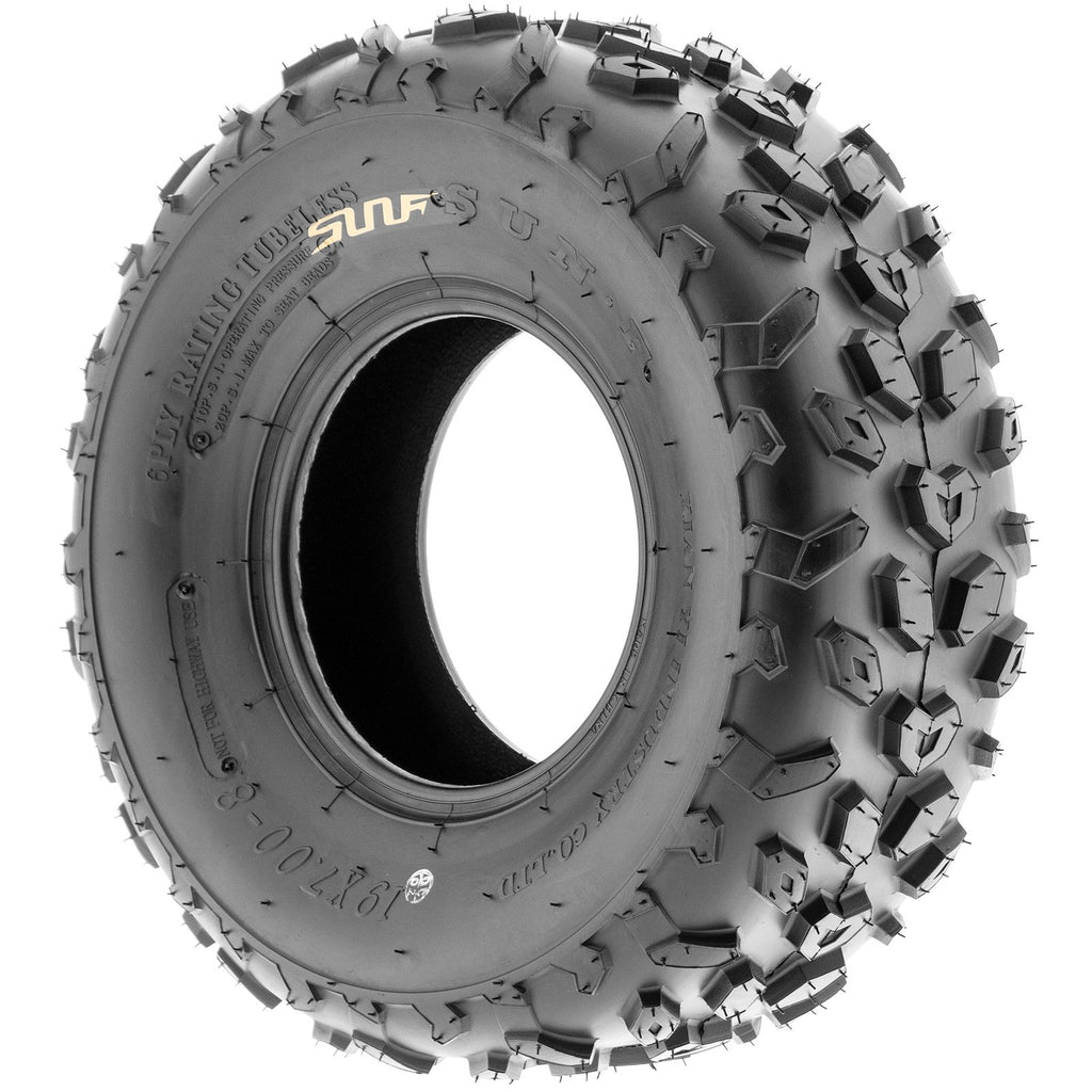 19x7-8 Knobby ATV & Go Kart Tires, Tubeless Pair of 2 C6496