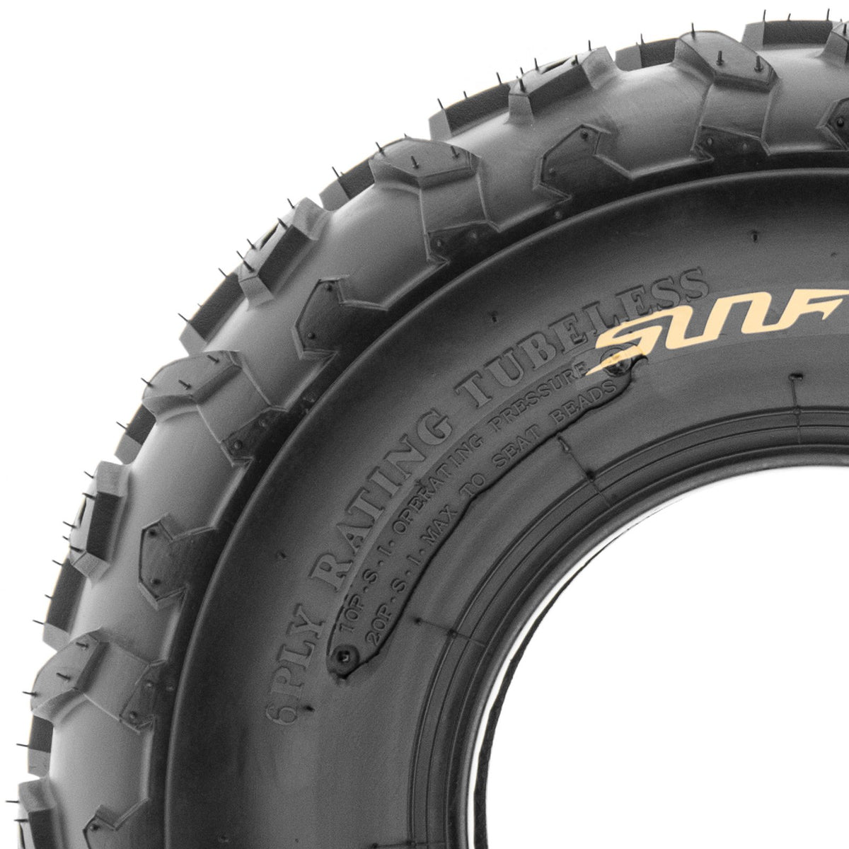19x7-8 Knobby ATV & Go Kart Tires, Tubeless Pair of 2 C6496