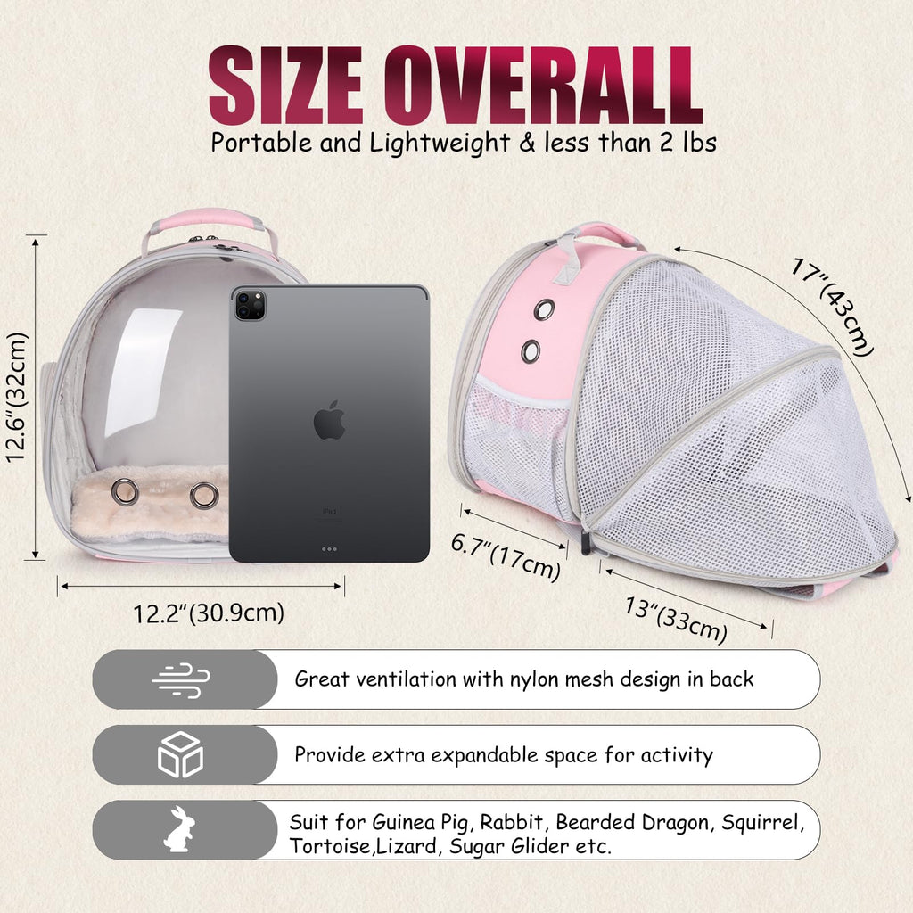 Expandable Breathable Pet Carrier Backpack E219