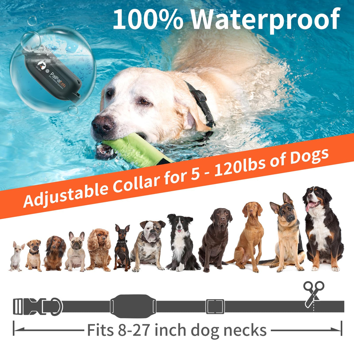 Vibration & Beep Dog Training Collar with Remote U65458