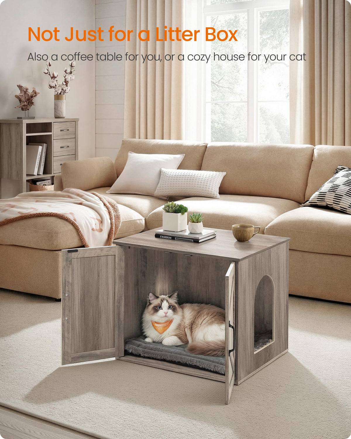 Cat Litter Box Enclosure F7386