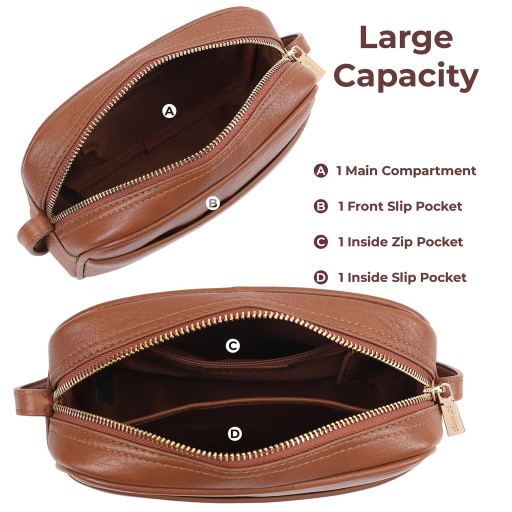 Genuine Leather Crossbody Bag with Adjustable Strap N768185