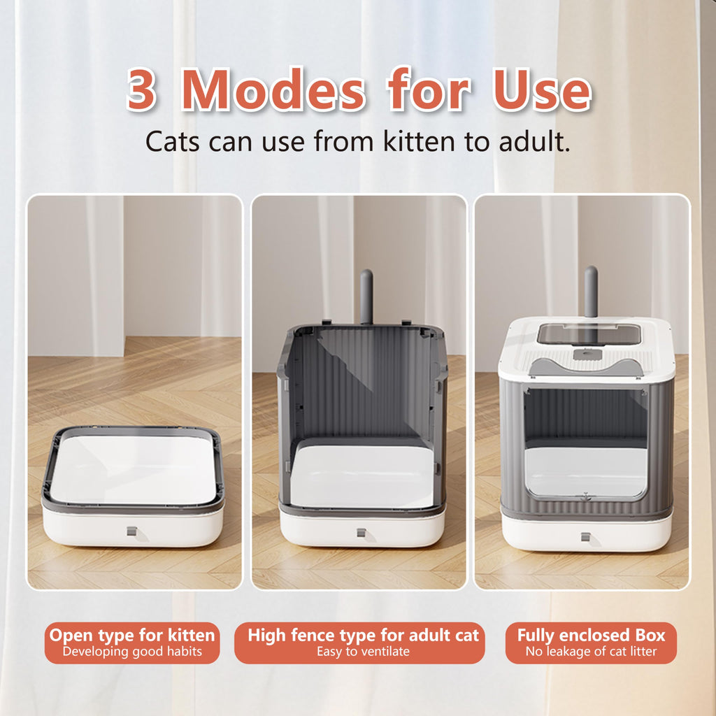 Covered Cat Litter Box with Lid H19884