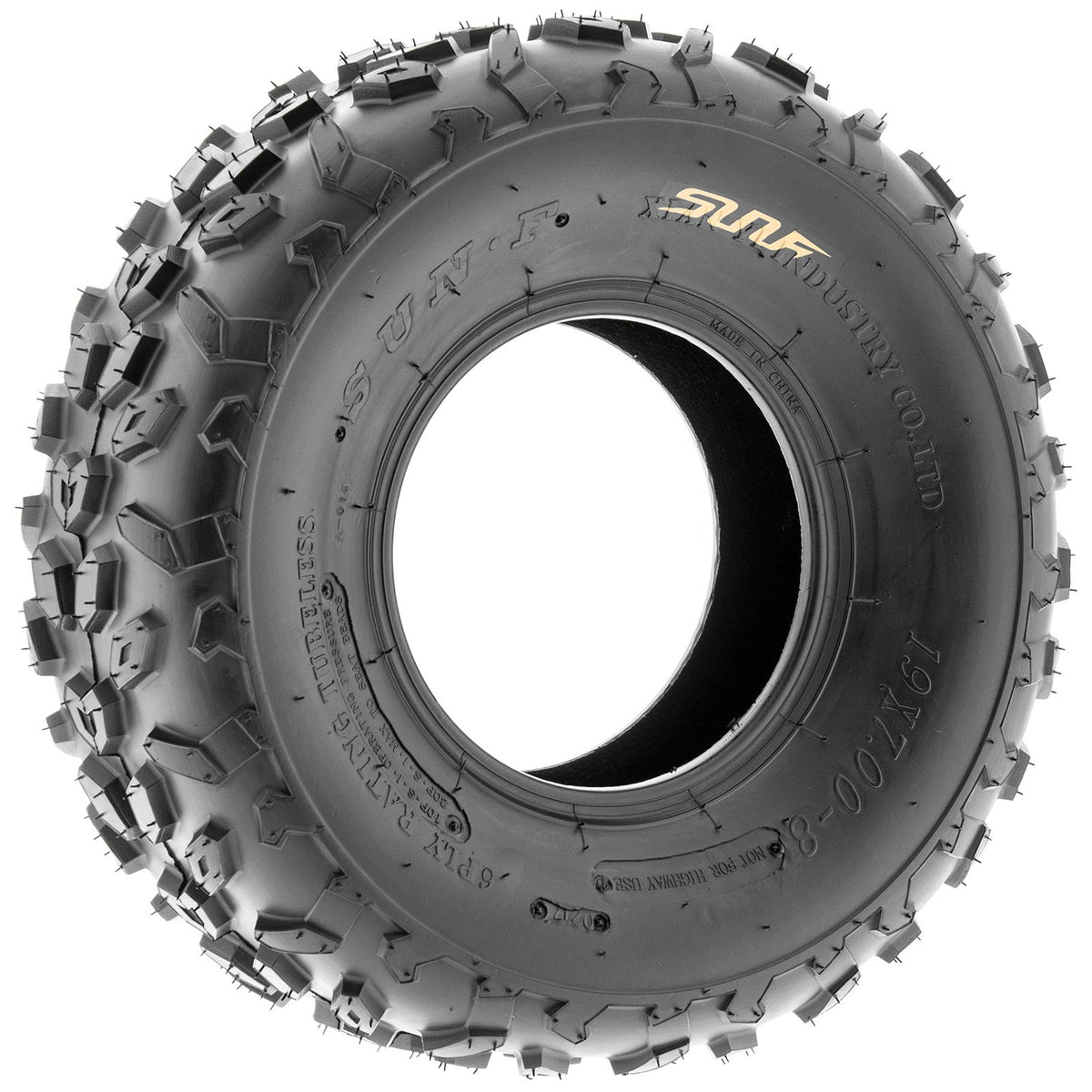 19x7-8 Knobby ATV & Go Kart Tires, Tubeless Pair of 2 C6496