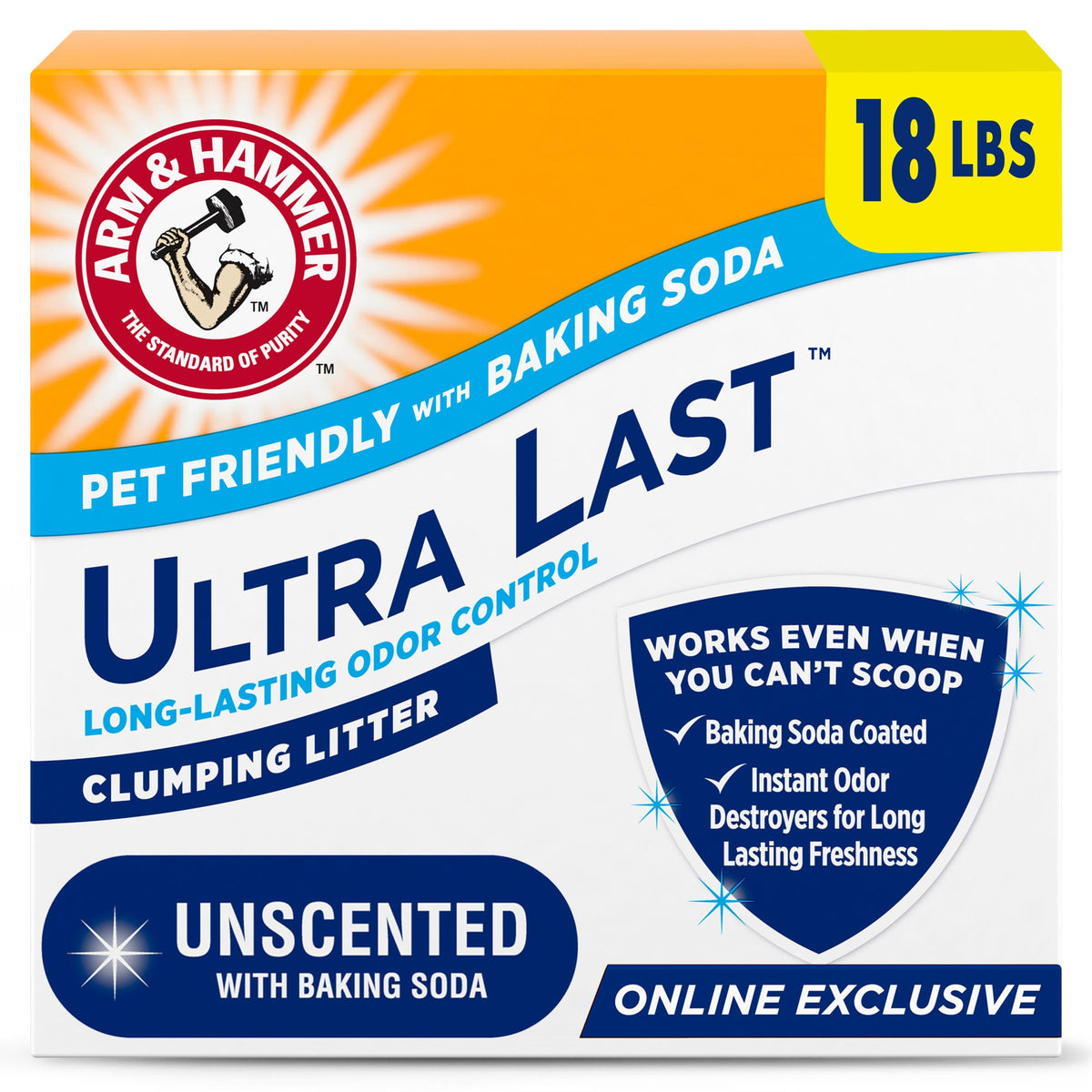 Unscented Clumping Cat Litter 18 Lbs N45144