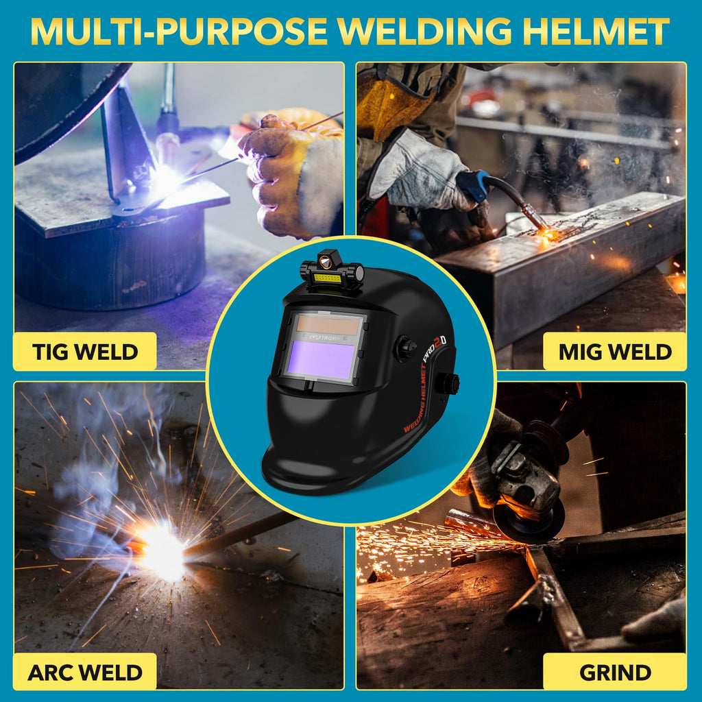 Welding Helmet Auto Darkening Solar Powered Q95894