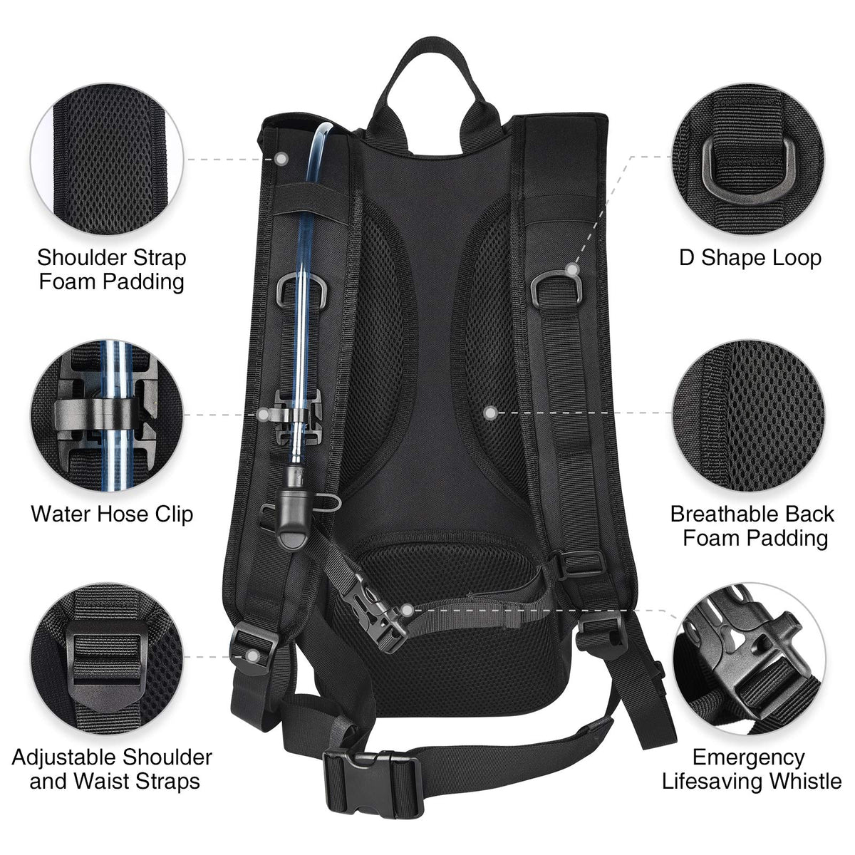 Hydration Backpack with 3L Water Bladder A76229