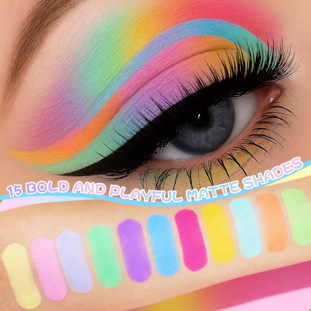 Colorful Matte 15 Shades Eyeshadow Palette C4600