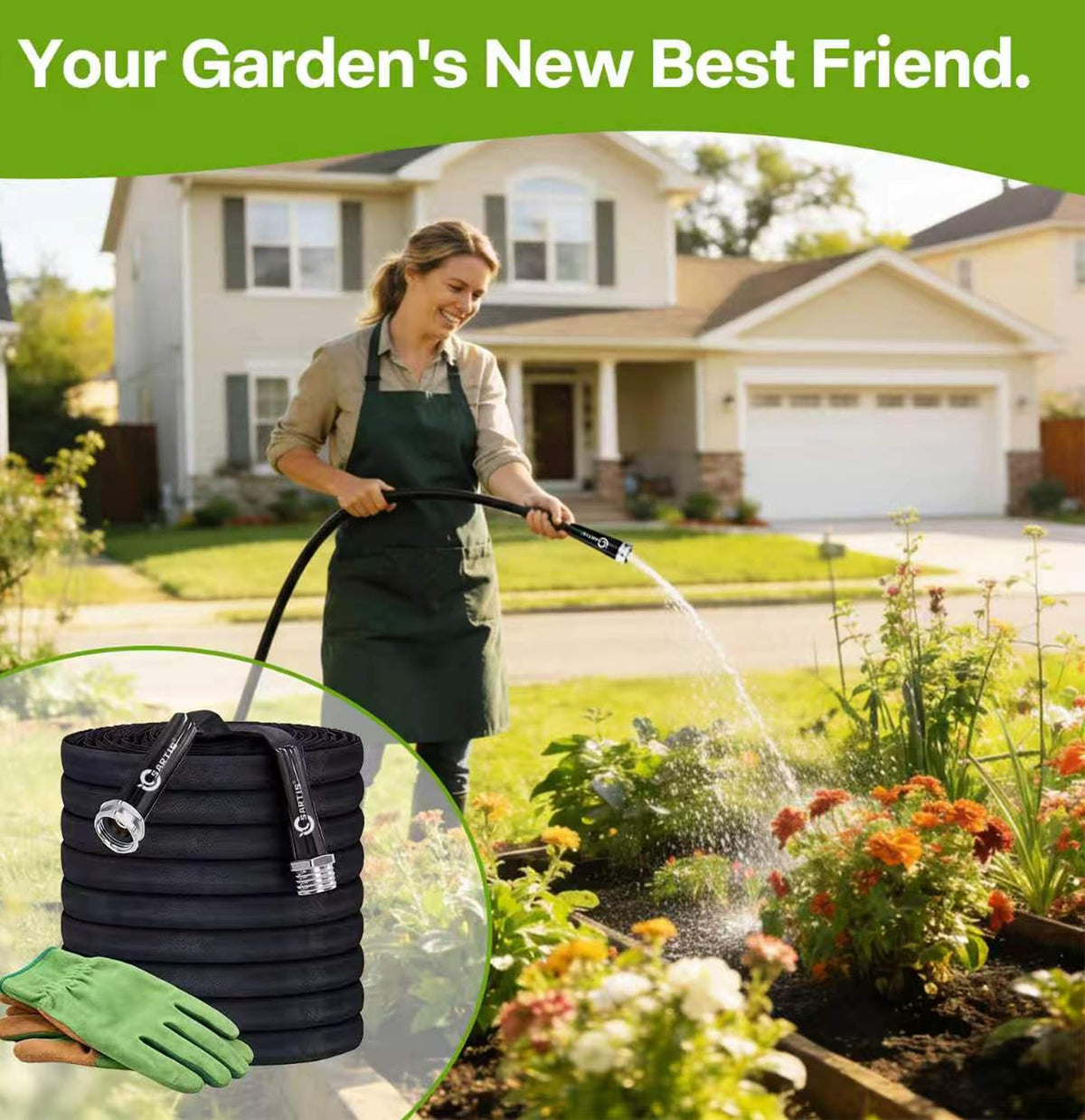 100 ft x 5/8 in Black All-Weather Garden Hose M239