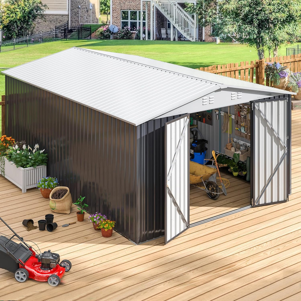 10x14 Outdoor Storage Metal Shed Q53922