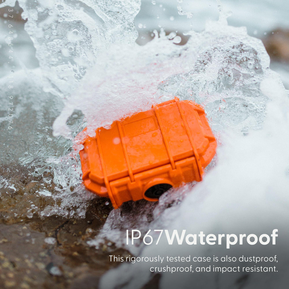 Orange Waterproof Protective Dry Box Case with Pick & Pluck Foam B160383