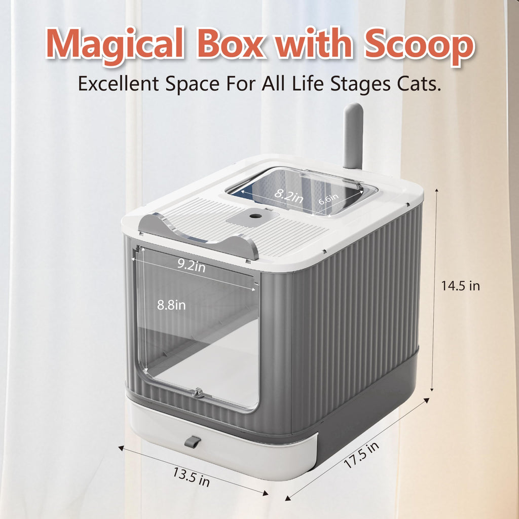 Covered Cat Litter Box with Lid H19884