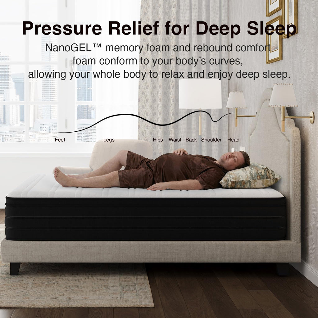 Queen 12 Inch Cooling Hybrid Mattress X927