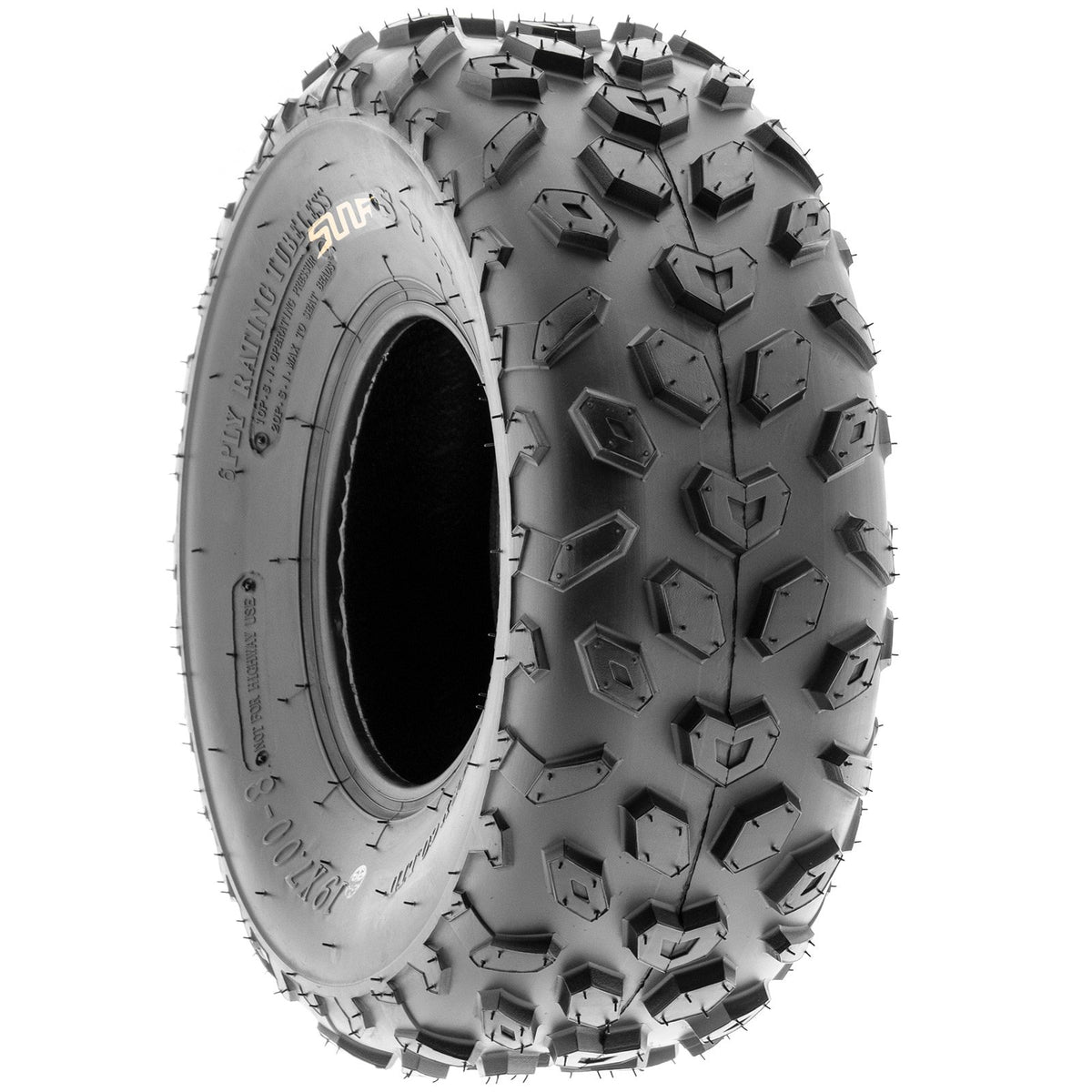 19x7-8 Knobby ATV & Go Kart Tires, Tubeless Pair of 2 C6496