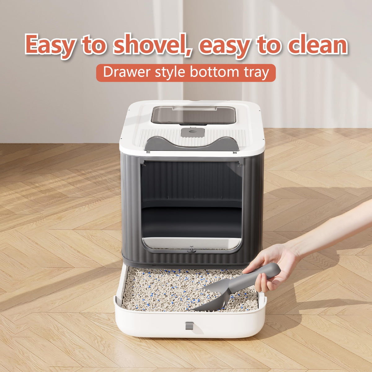 Covered Cat Litter Box with Lid H19884