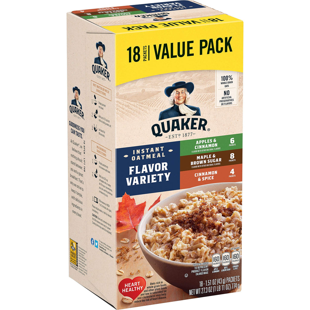 Instant Oatmeal 18 Count I5460