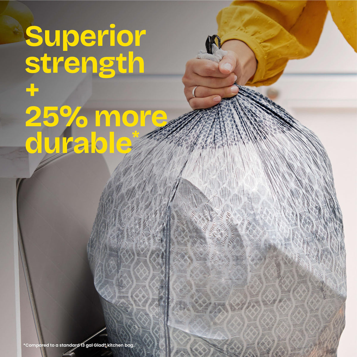 Tall Kitchen Trash Bags 13 Gal 34 Ct Y28545