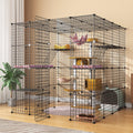 Large Indoor Cat Playpen Metal Wire Cage 55L x 55W x 55H Inchs J2074