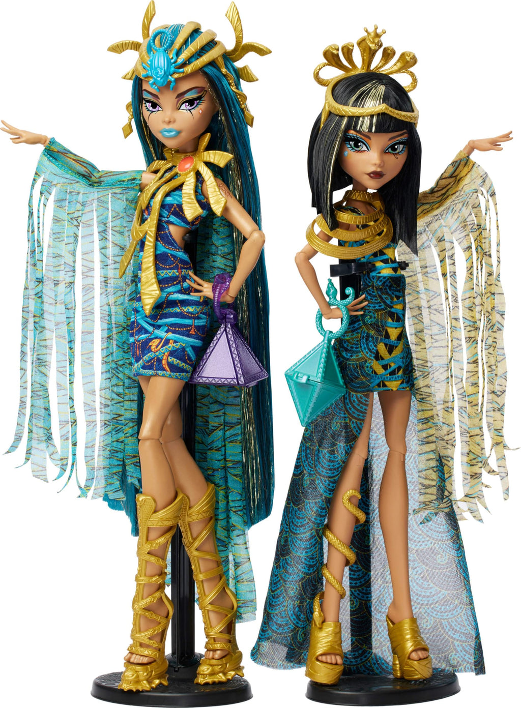 Fashion Doll Set 2-Pack with Golden Accessories & Clothes O379