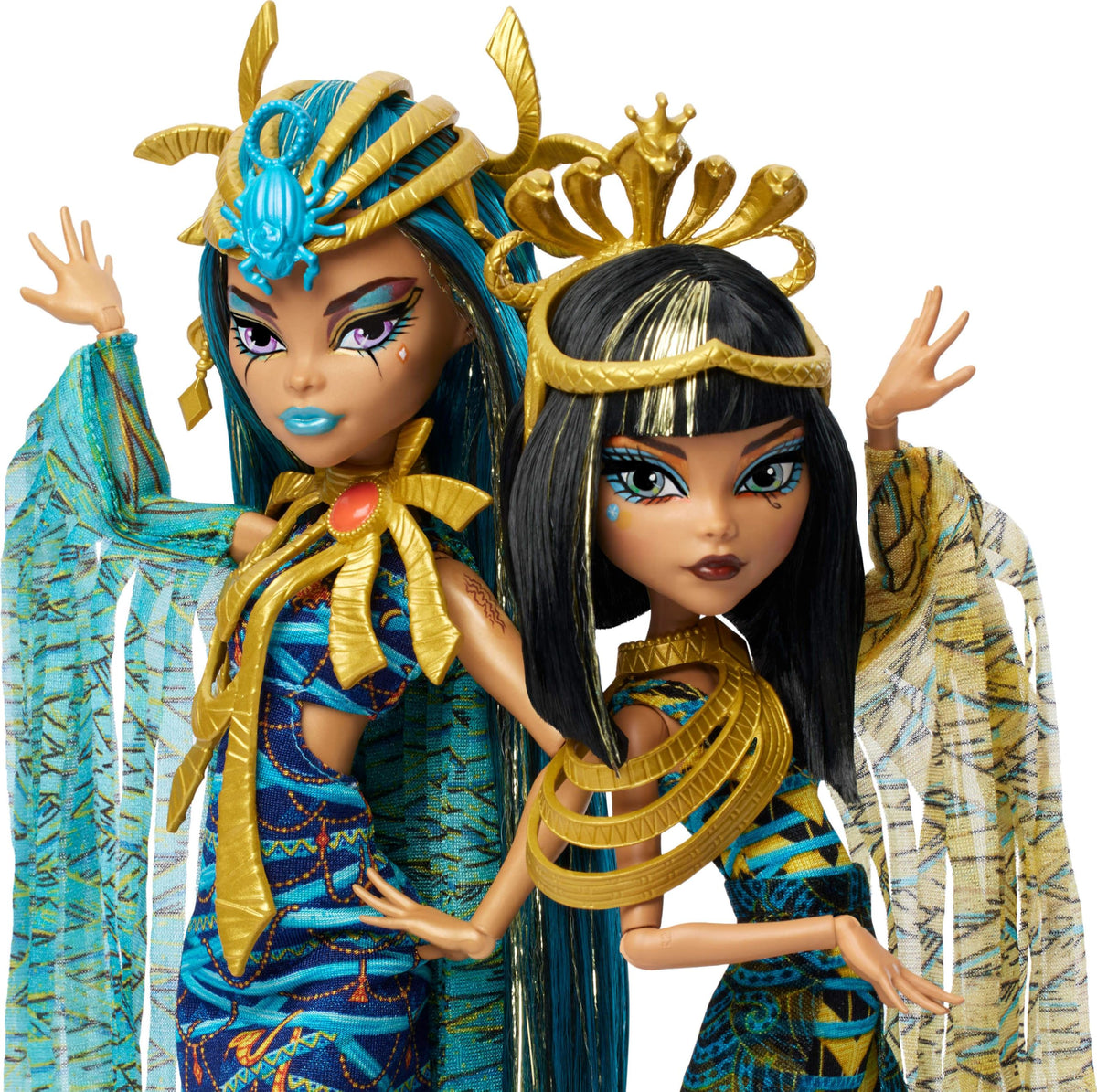 Fashion Doll Set 2-Pack with Golden Accessories & Clothes O379